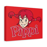 Pippi Longstocking Matte Canvas, Stretched 1.25"